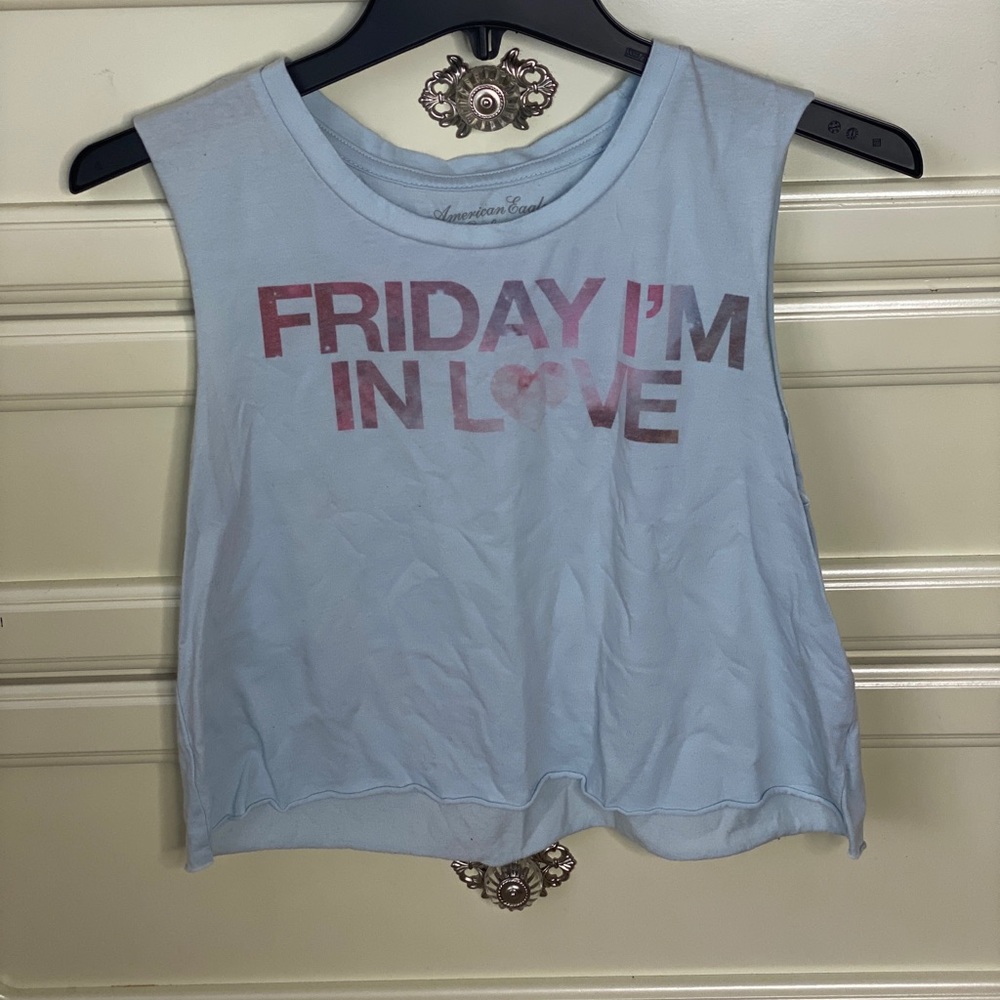 Cropped muscle tank top